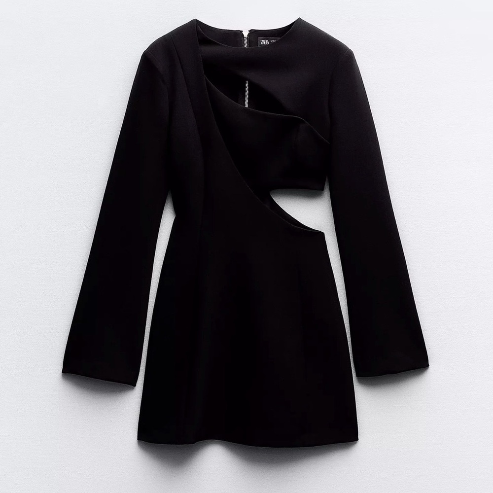 Zara Cut-Out Crepe Dress